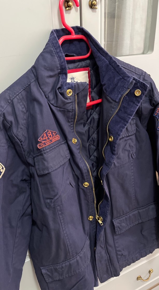 Erkek Çocuk Lacivert Denim Düğmeli Ceket - Görsel 3