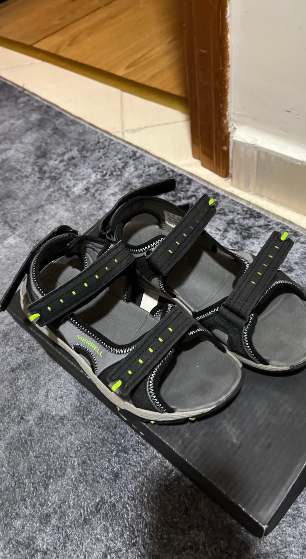 Erkek Çocuk Siyah Cırtlı Spor Sandalet - Görsel 3