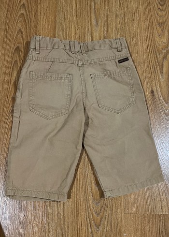 Erkek Keten Kahverengi Bol Kesim Kemerli Şort - Görsel 3