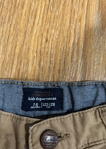 Erkek Keten Kahverengi Bol Kesim Kemerli Şort - Görsel 2