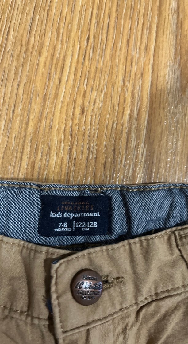 Erkek Keten Kahverengi Bol Kesim Kemerli Şort - Görsel 2