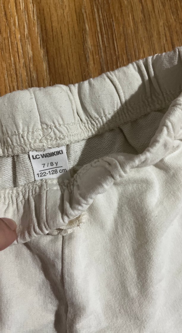 Beyaz Pamuklu Salaş Mini Şort - Görsel 2