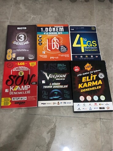 Lgs genel denemeler(sadece açıklamada yazan kitaplar var) fiyat