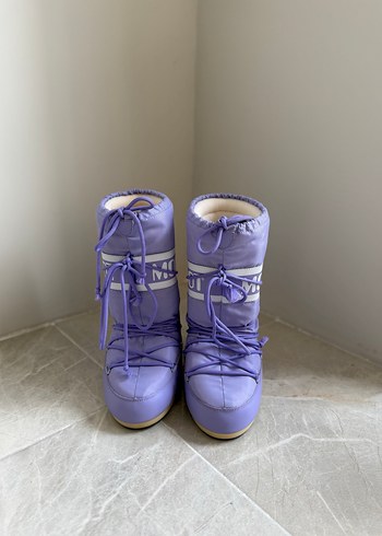 Kadın Moon Boot Icon Nylon Kadın Mor Kar Botu - Görsel 5