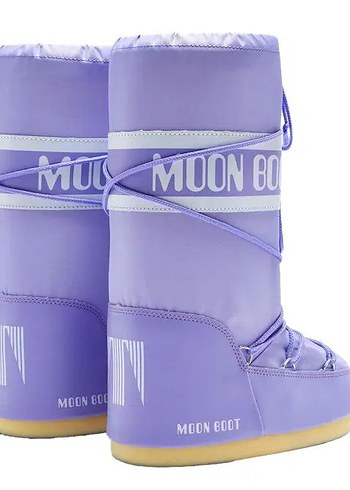 Kadın Moon Boot Icon Nylon Kadın Mor Kar Botu - Görsel 4