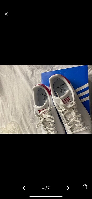 39,5 Beden beyaz Renk Adidas stan smith