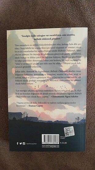 Bülbülü Öldürmek Harper Lee Roman  - Görsel 2