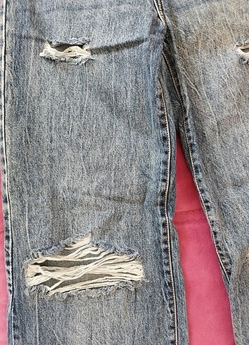 Bershka denim 90's mavi Jean pantolon - Görsel 11