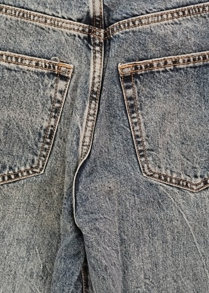 Bershka denim 90's mavi Jean pantolon - Görsel 3