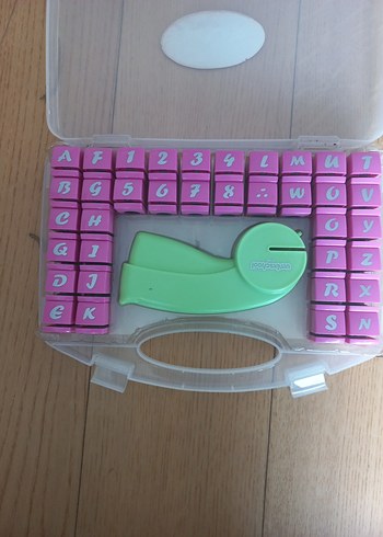 Pembe Pastel Harf Damga Seti - Görsel 2