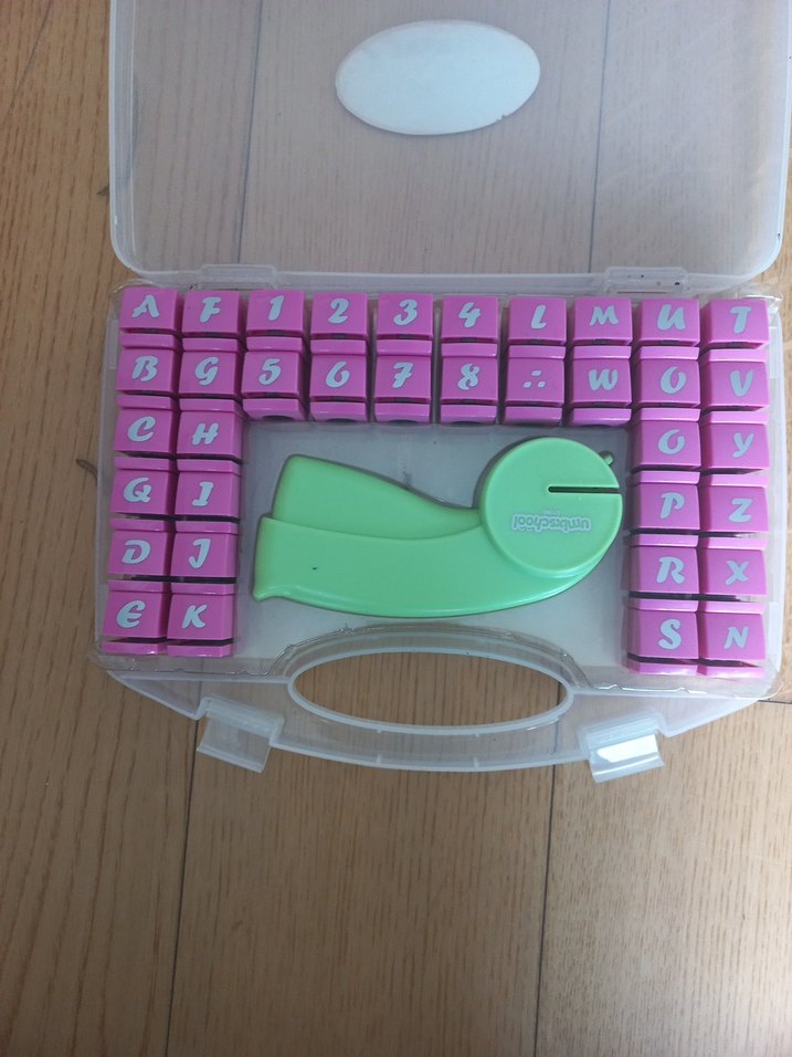 Pembe Pastel Harf Damga Seti - Görsel 2