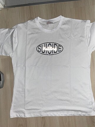 Suicide Hotline Silver Ref White Size M Tee