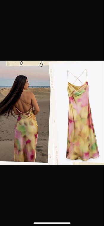 Zara Saten Elbise