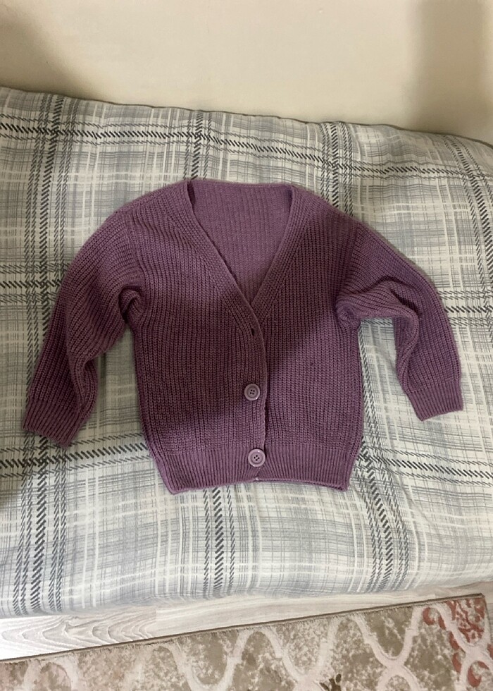 Mor hırka - Görsel 2