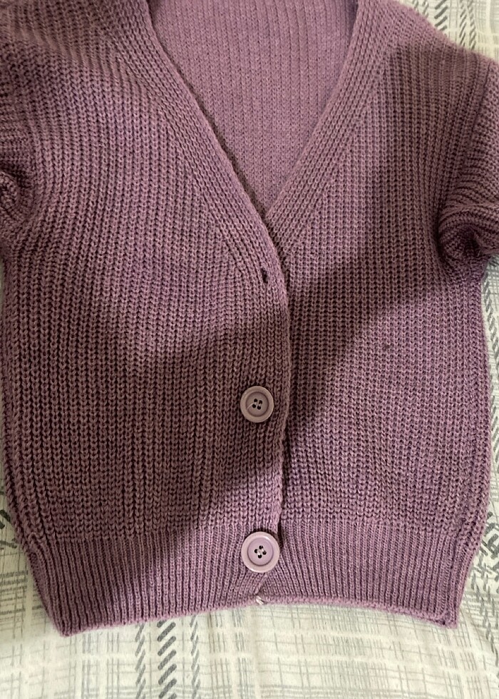 Mor hırka - Görsel 4