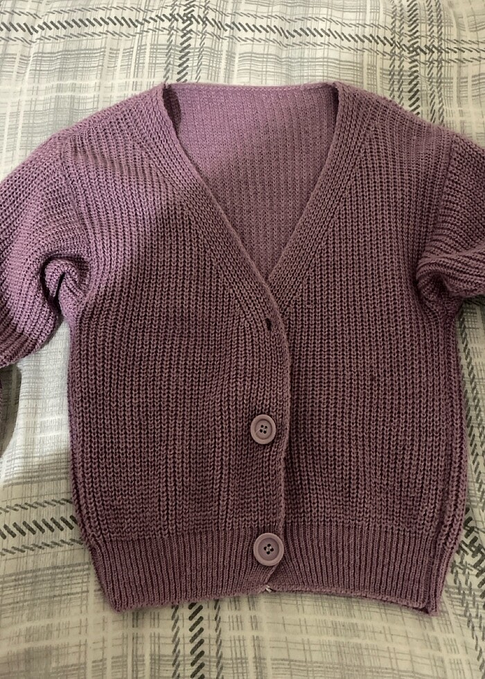 Mor hırka - Görsel 5