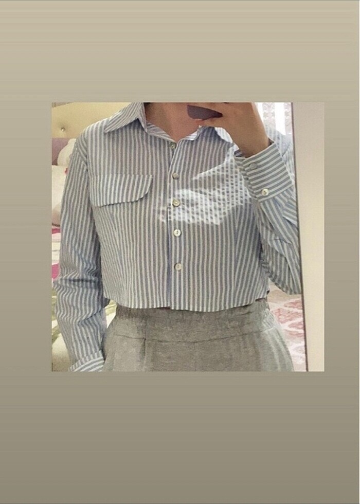 Ambar crop gömlek - Görsel 2