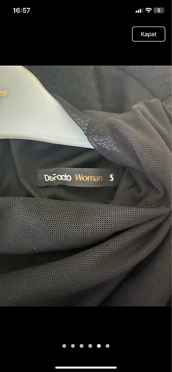 Defacto siyah uzun elbise - Görsel 5