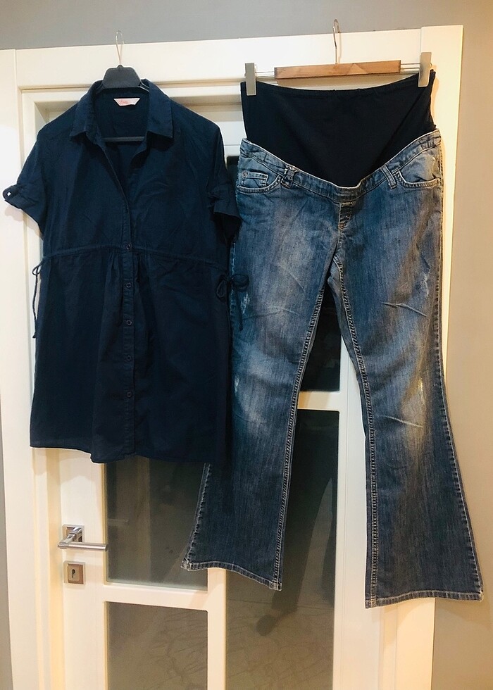 Hamile gömlek ve pantolon - Görsel 4