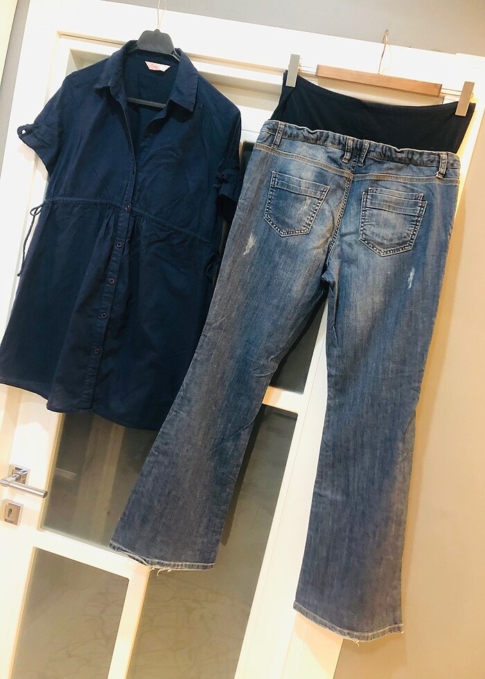 Hamile gömlek ve pantolon - Görsel 3