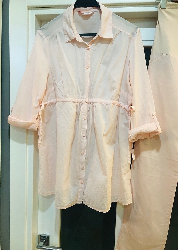 Hamile gömlek pantolon - Görsel 2