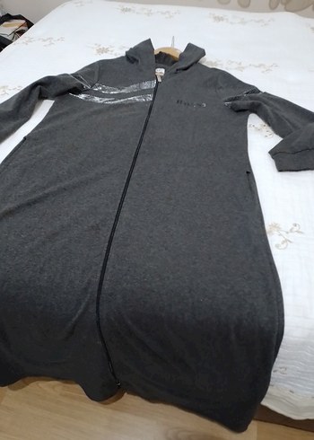 Gri Fermuarlı  Sweatshirt - Görsel 5