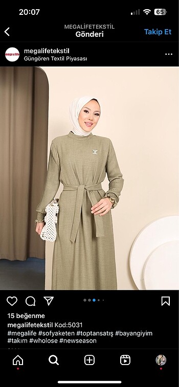 Tesettür elbise - Görsel 2