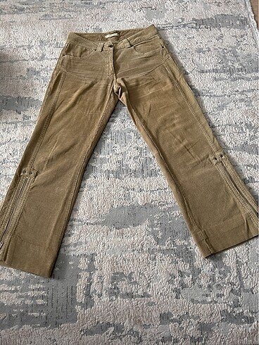 0 Cotton fitilli pantolon
