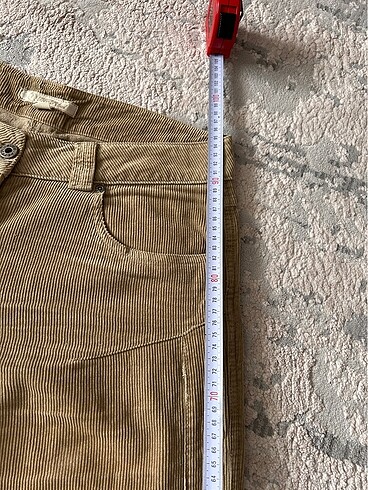 m Beden haki Renk 0 Cotton fitilli pantolon