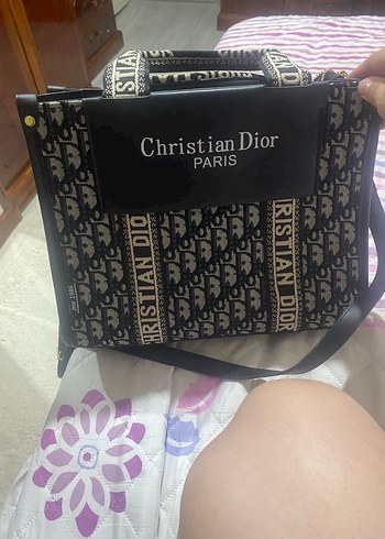 Christian Dior Siyah Baskılı Kadın Çanta
