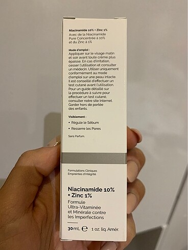 Beden the ordinary niacinamide 10 + zinc 1