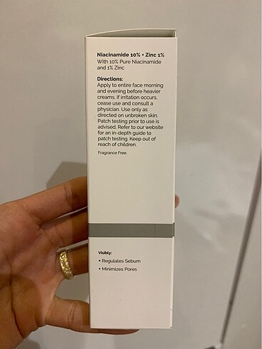 Beden the ordinary niacinamide 10 + zinc 1 60 ml büyük boy