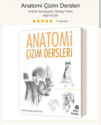 Anatomi çizim kitabı