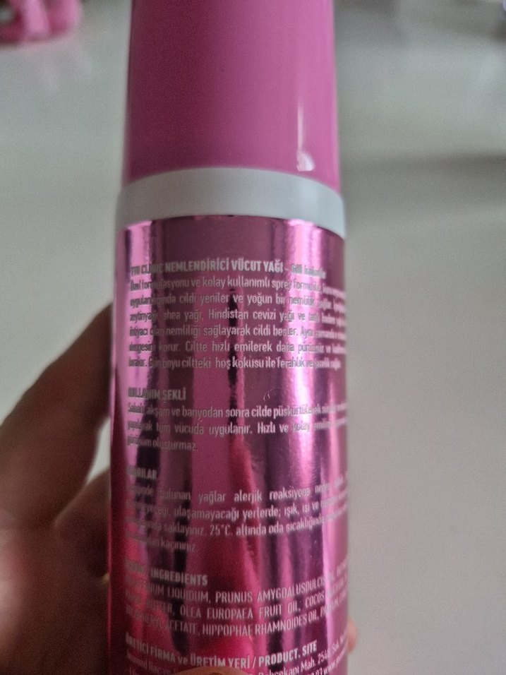 TTO Clinic Gül Vücut Yağı 200 ml - Görsel 4