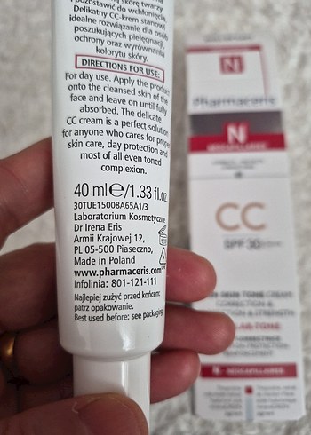 Pharmaceris N CC Krem SPF30 30 ml - Görsel 5
