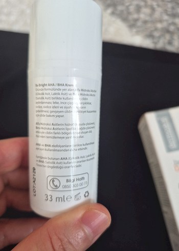 Dermoskin Be Bright AHA/BHA Krem 33ml - Görsel 5