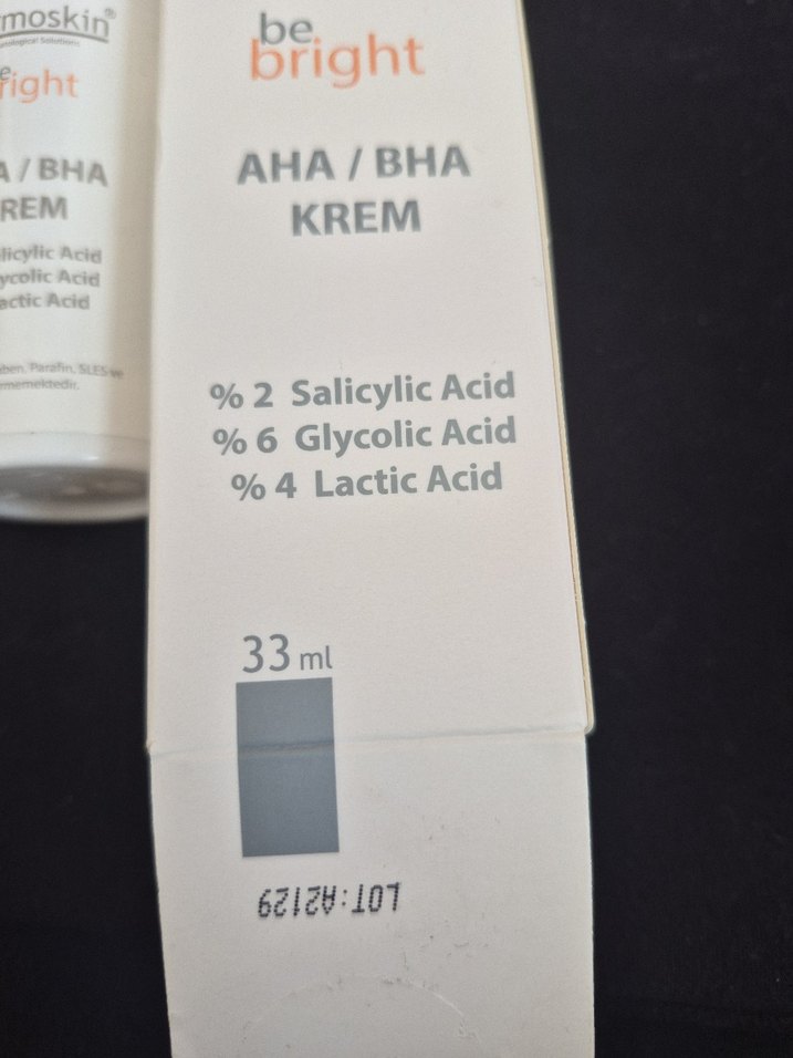 Dermoskin Be Bright AHA/BHA Krem 33ml - Görsel 3