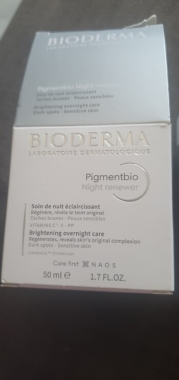 Bioderma pigmentbio night renewer 