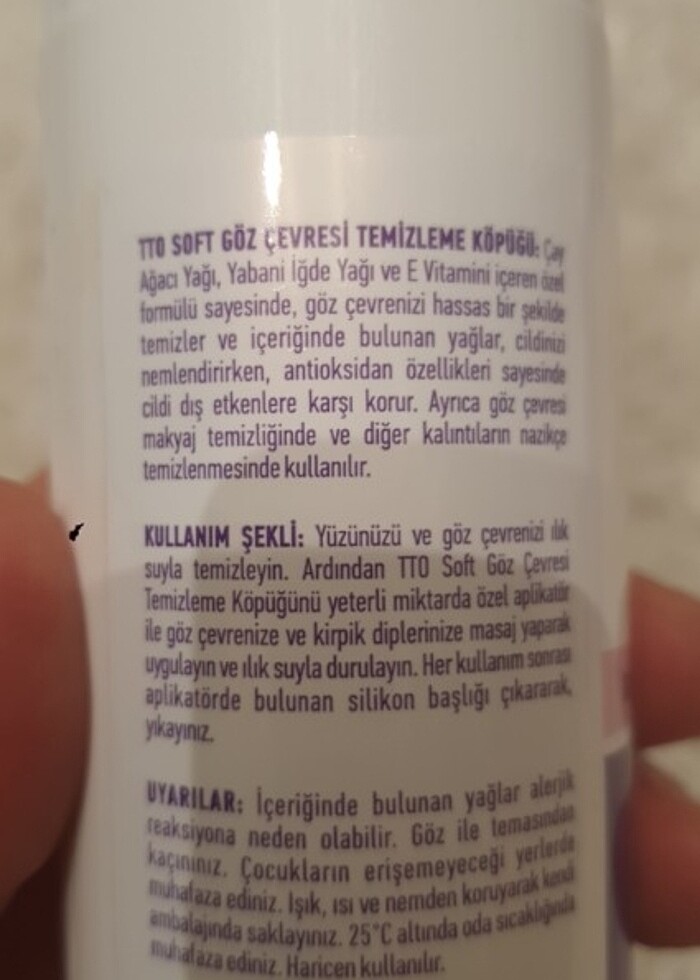 Tto Termal göz çevresi temizleme köpüğü  - Görsel 4