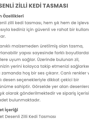 Çiçek Desenli Renkli Kedi Zili Tasması - Görsel 7