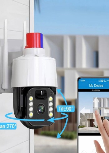 Güneş Enerjili Alarmlı güvenlik kamerası - Görsel 2