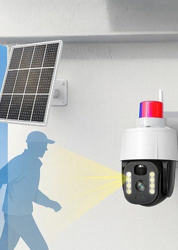 Güneş Enerjili Alarmlı güvenlik kamerası - Görsel 3