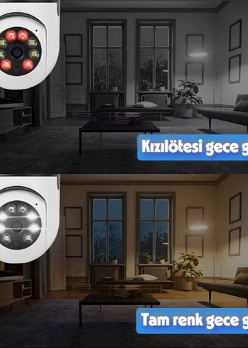 duy girişli kablosuz ampul kamera - Görsel 2
