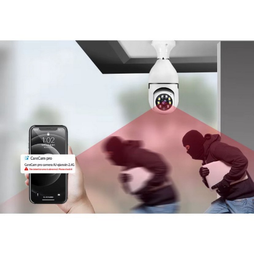 duy girişli kablosuz ampul kamera - Görsel 3