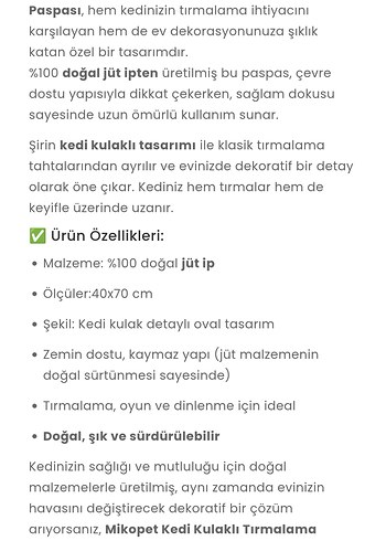 Leopar Desenli Kahverengi Kedi Tırmalama Matı - Görsel 6