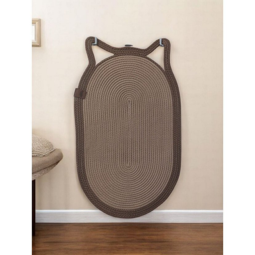 Leopar Desenli Kahverengi Kedi Tırmalama Matı - Görsel 5