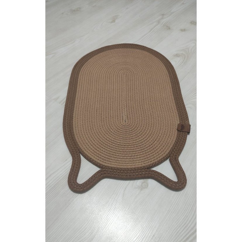 Leopar Desenli Kahverengi Kedi Tırmalama Matı - Görsel 4