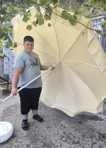 Büyük boy plaj ve cafe şemsiyeleri gabardin kumaş - Görsel 5