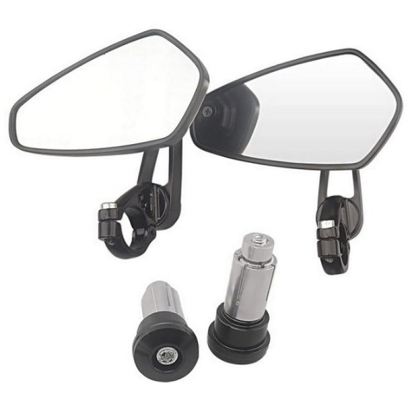 MOTOSİKLET GİDON AYNASI SİYAH TAK KULLAN - Görsel 3