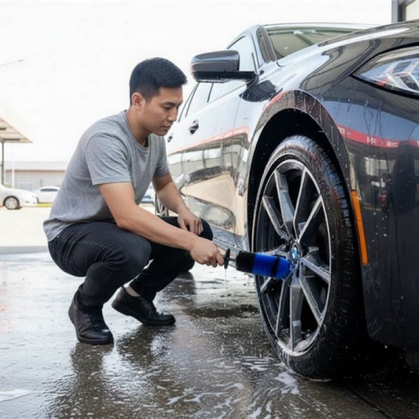 Koyu Mavi Temizlik Fırçası - Görsel 4